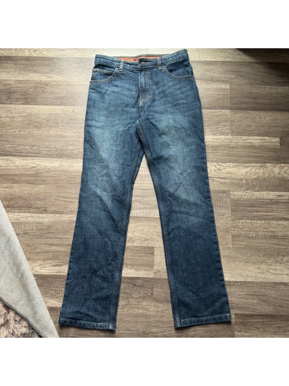 Wrangler Flex Womens Regular Fit Blue Denim Jeans 16 Regular (kids) Classic Styl